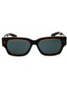 003 - transparent orange/solid black