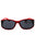 66A - shiny red / smoke
