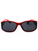 66A - shiny red / smoke