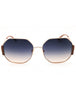 28W - shiny rose gold / gradient blue