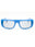 84A - shiny light blue / smoke