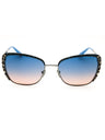 10W - shiny light nickeltin / gradient blue