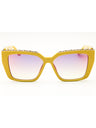 39X - shiny yellow / blue mirror