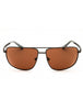 09E - Matte Gunmetal / Solid Dark Brown
