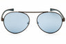 09X - matte gunmetal  / blue mirror