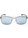 09X - matte gunmetal  / blue mirror