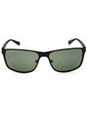 02Q - Matte Black / Green Mirror