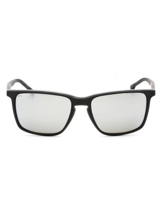 Hugo Boss BOSS 1556/O/S matte black grey sunglasses with grey lenses.