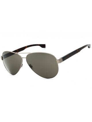 Hugo Boss BOSS 1560/O/S sunglasses with matte ruthenium frames and brown lenses.