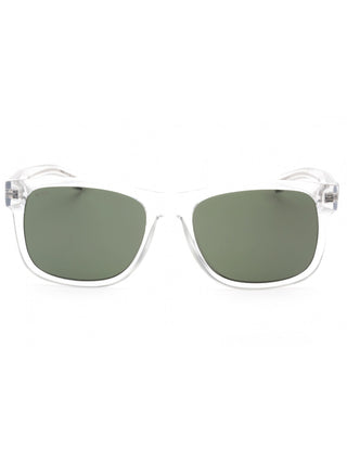Hugo Boss BOSS 1568/S matte black and silver square-frame sunglasses.