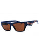 401 - MATTE BLUE/Brown