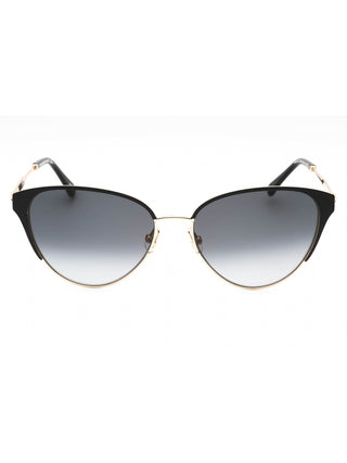 Kate Spade IANNA/G/S black square sunglasses with gold accents and dark lenses.