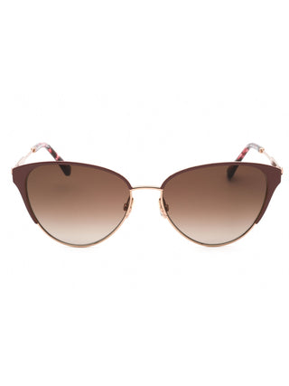 Kate Spade IANNA/G/S black square sunglasses with gold accents.