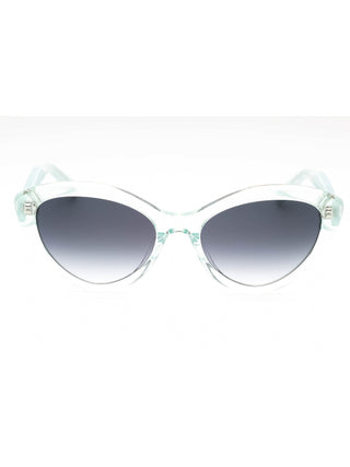 Kate Spade JUNI/G/S black square sunglasses with gold accents.