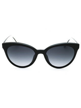 Kate Spade TAMARA/O/S sunglasses featuring a sleek black acetate frame with signature gold-tone logo accents.