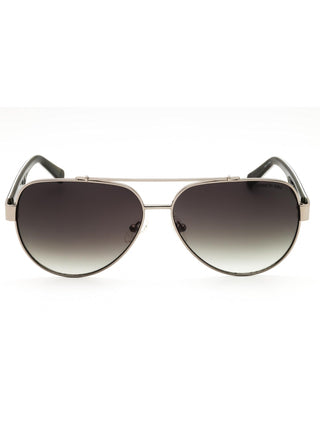 Kenneth Cole New York KC00034 aviator sunglasses with a sleek gold metal frame and dark tinted lenses.