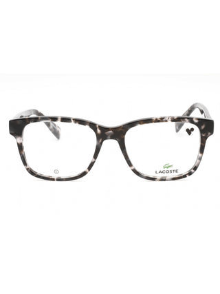 Lacoste L2937 Havana Blonde eyeglasses with clear demo lenses, full-rim acetate frame.