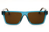 410 - TRANSPARENT BLUE/Brown