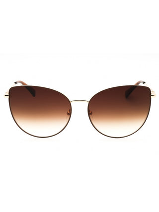 Longchamp LO158S women's sunglasses with black frames and gradient lenses.
