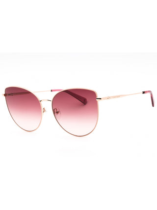 Longchamp LO158S rose gold metal sunglasses with rose lenses and a sleek, modern design.
