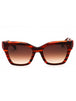607 - STRIPED RED/Brown Gradient