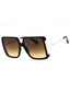 01F - shiny black  / gradient brown