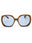 46X - matte light brown / blue mirror