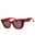66A - shiny red / smoke