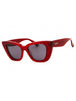 66A - shiny red / smoke