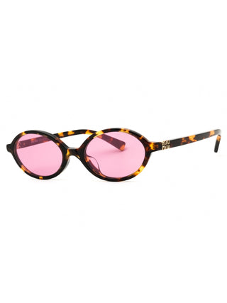 Miu Miu 0MU 04ZSF acetate Oval  Women's Sunglasses