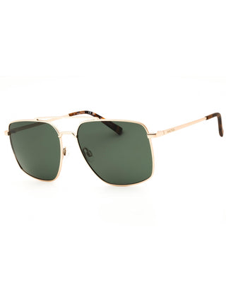 Nautica N106SP designer sunglasses featuring a stylish gold frame and green lenses, perfect for any occasion.