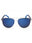 040 - MATTE SILVER/Blue Mirror