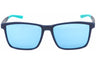410 - Matte Midnight Navy/Grey / Blue Mirror