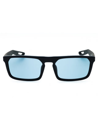 Nike NV03 DZ7374 sunglasses featuring a sleek black frame, dark tinted lenses, and a modern rectangular design.