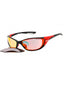 011 - Matte Black / Red Mirrored/Road