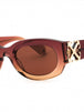 OERI14ES25PLA002316E - GRADIENT BURGUNDY/NUDE BROWN