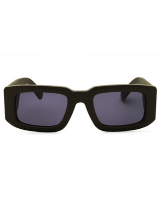 Philipp Plein SPP149 rectangular unisex sunglasses featuring a sleek black acetate frame and designer branding.