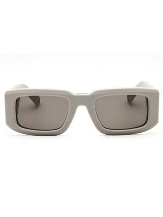 Philipp Plein SPP149 rectangular unisex sunglasses featuring a sleek black acetate frame and designer branding.