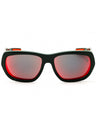 55966Q - Bright Green / Red/Orange Mirror