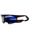 1BO10J - Matte Black / Dark Blue Mirrored Violet