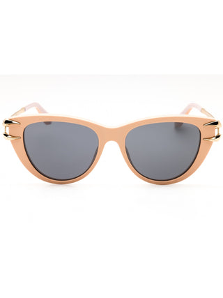 Roberto Cavalli SRC031 sunglasses featuring a sleek black acetate frame with gold-tone logo detailing on the temples.