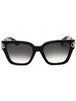 0981 - BLACK W/WHITE TEMPLE / GRADIENT SMOKE