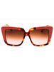 641 - RED TORTOISE/ROSE/Brown Gradient