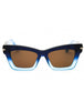 415 - GRADIENT DARK BLUE TRANSPARENT/Brown
