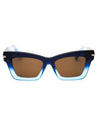 415 - GRADIENT DARK BLUE TRANSPARENT/Brown