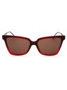 615 - GRADIENT TRANSPARENT DARK RED/Brown