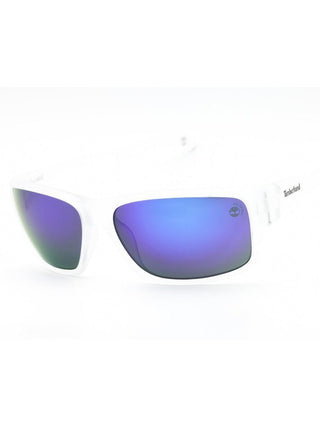 Crystal Timberland TB00017 sunglasses with smoke polarized lenses, 61mm wide.