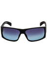 02D - Matte Black / Blue/Grey Polarized