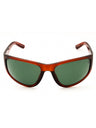 48R - shiny dark brown / green polarized