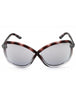 55C - Gradient Grey Tortoise/Smoke Grey Silver Flash Mir